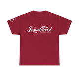 Enjoy Jesus Christ Tee | John 4:14 Scripture Shirt | Christian Faith Unisex Heavy Cotton T-Shirt