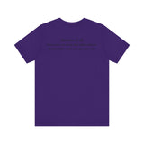 He is Rizzin Unisex Jersey Short Sleeve Tee with Matthew 11:28