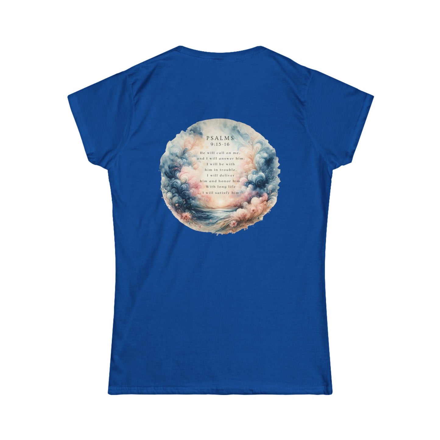 Psalm 9:1 Women’s Christian T-Shirt – Inspirational Softstyle Comfort Tee, Faith & Hope Apparel, Religious Gift