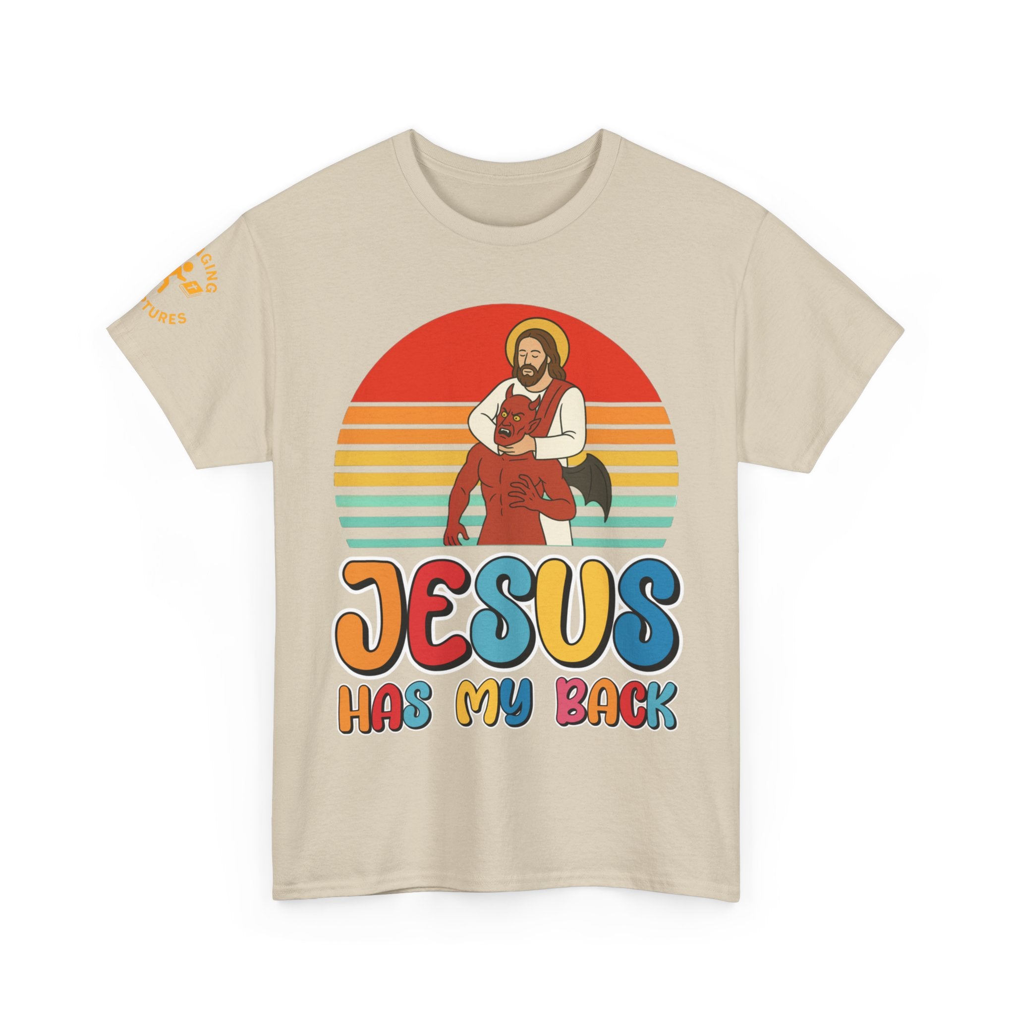 Jesus Has My Back | Unisex Heavy Cotton Christian T-Shirt