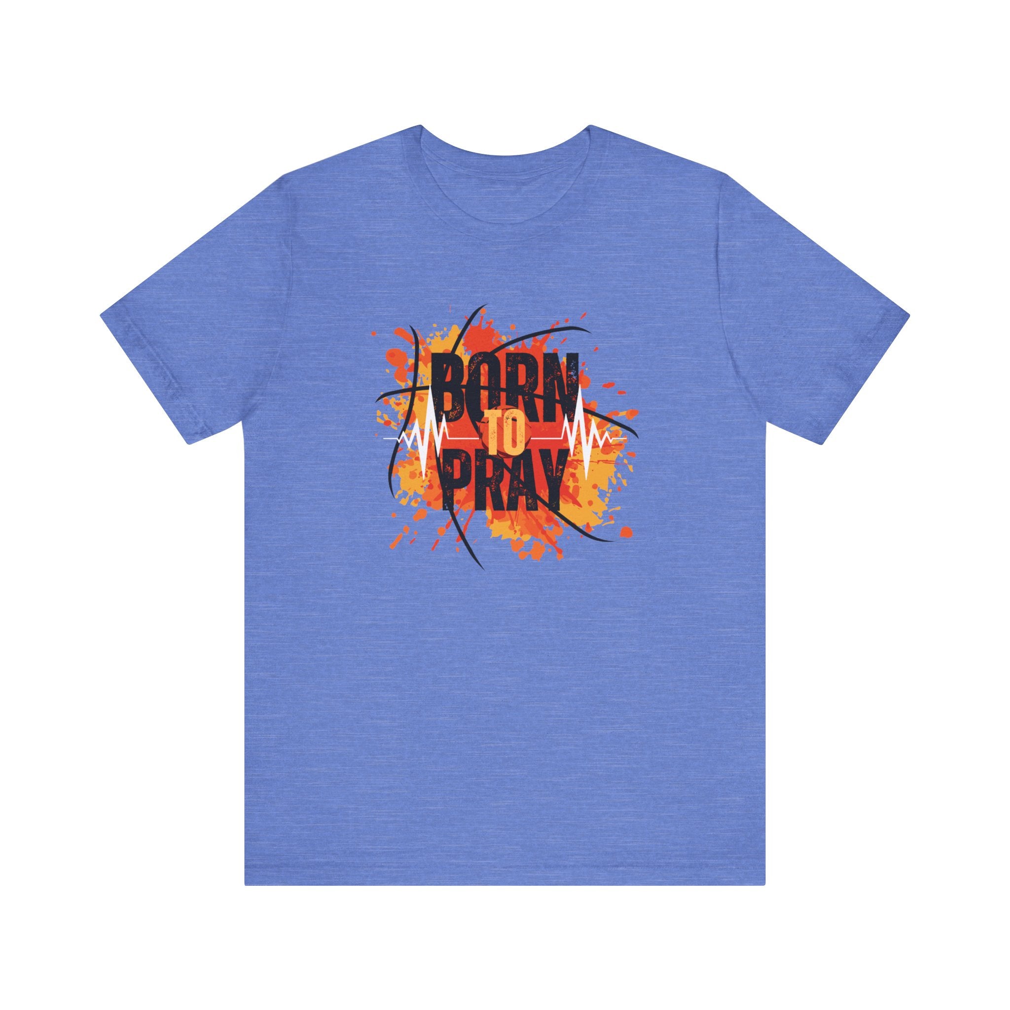 Born to Pray Tee | Christian Basketball Shirt | Unisex Jersey Short Sleeve | Inspirational Faith & Sports Apparel
