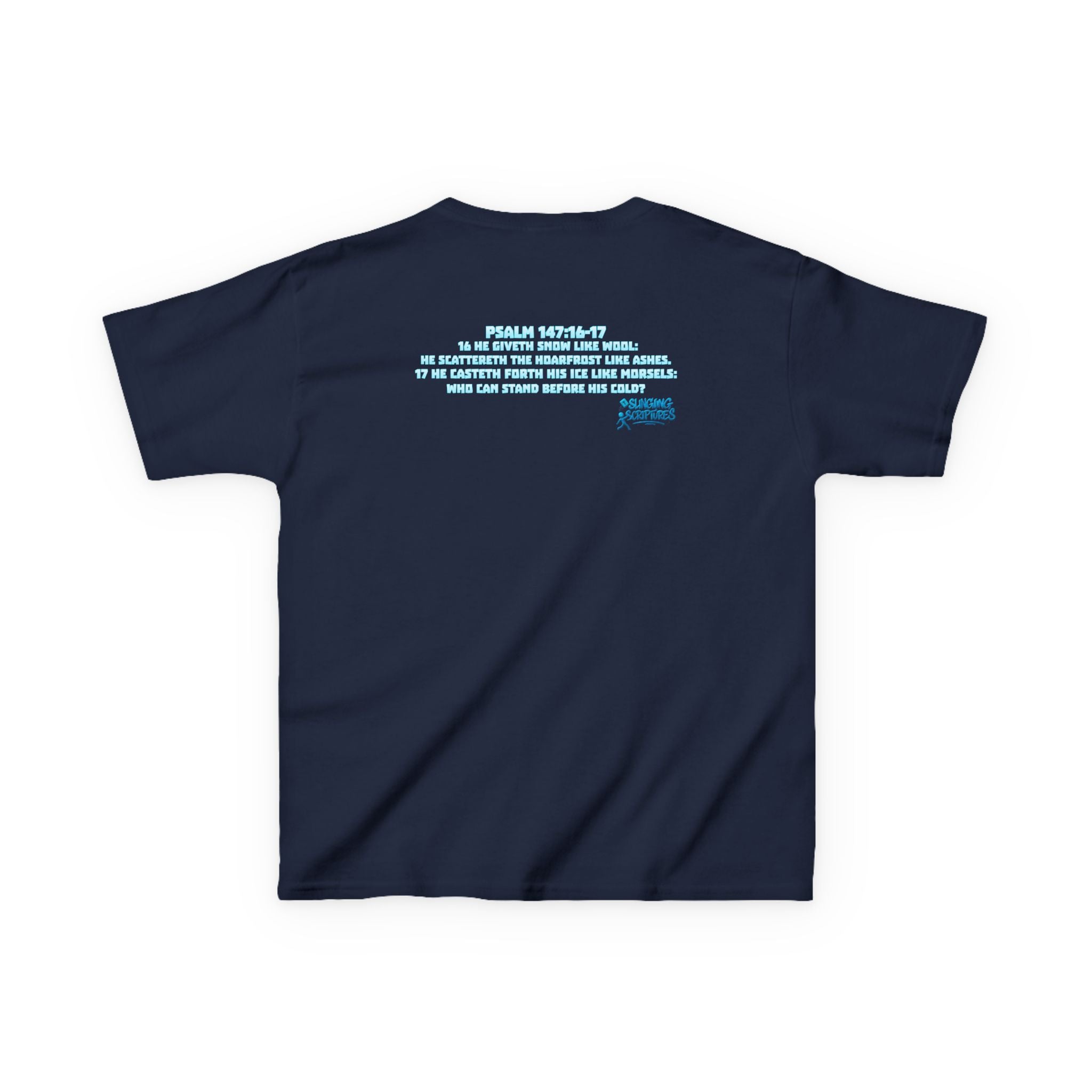Whiter Than Snow — Psalm 147:16-17 | Kids Winter Faith Tee