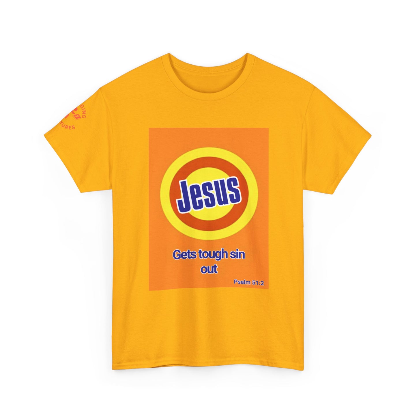 Jesus Gets Sin Out Tee | Psalm 51:2 | Unisex Heavy Cotton Christian Shirt