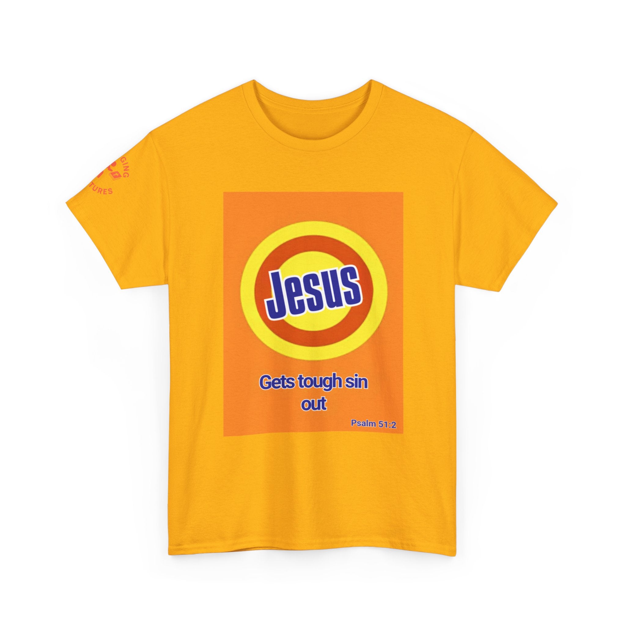 Jesus Gets Sin Out Tee | Psalm 51:2 | Unisex Heavy Cotton Christian Shirt