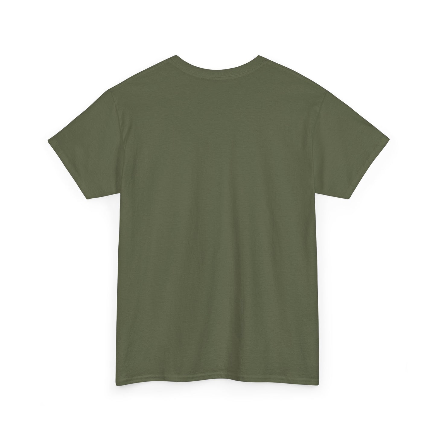 back of the olive Christian olive shirt is blank