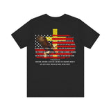 Stand Fast — 2 Thessalonians 2:15 Patriotic Flag Tee | Unisex Jersey Short Sleeve Christian T-Shirt