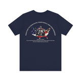 Patriotic Graphic Tee-Hold Fast — Hebrews 10:23 | Unisex Jersey Short Sleeve Christian T-Shirt