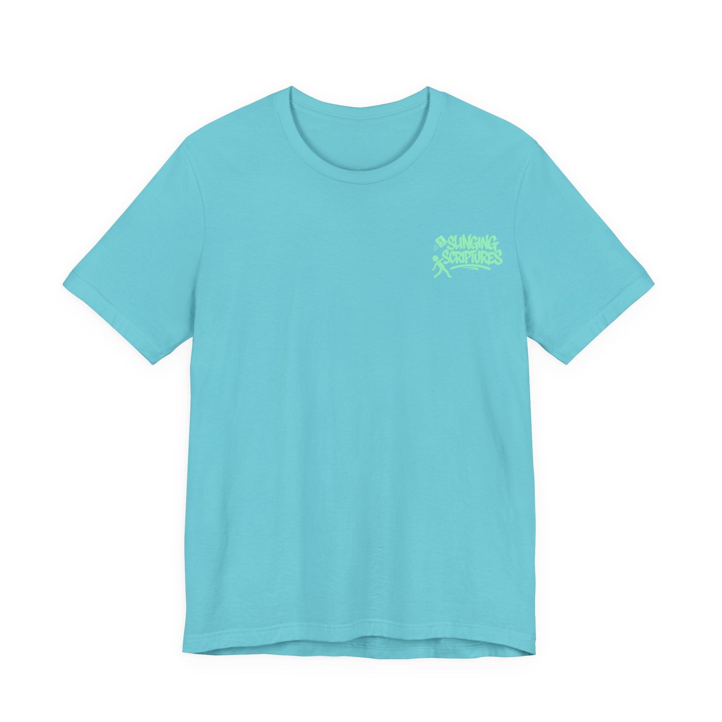 Isaiah 41:10 Watercolor Floral Christian T-Shirt – Women’s/Unisex Jersey Short Sleeve Tee with Slinging Scriptures Logo