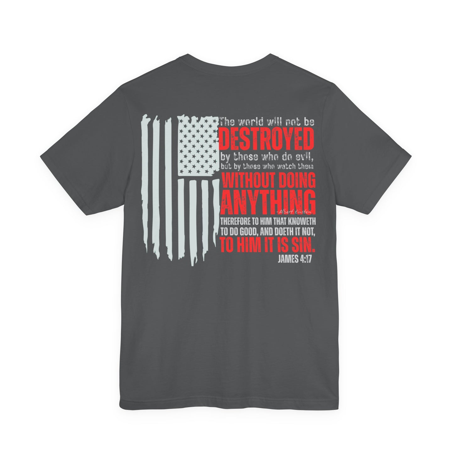 Do Good — James 4:17 Patriotic Flag Tee | Unisex Jersey Short Sleeve Christian T-Shirt