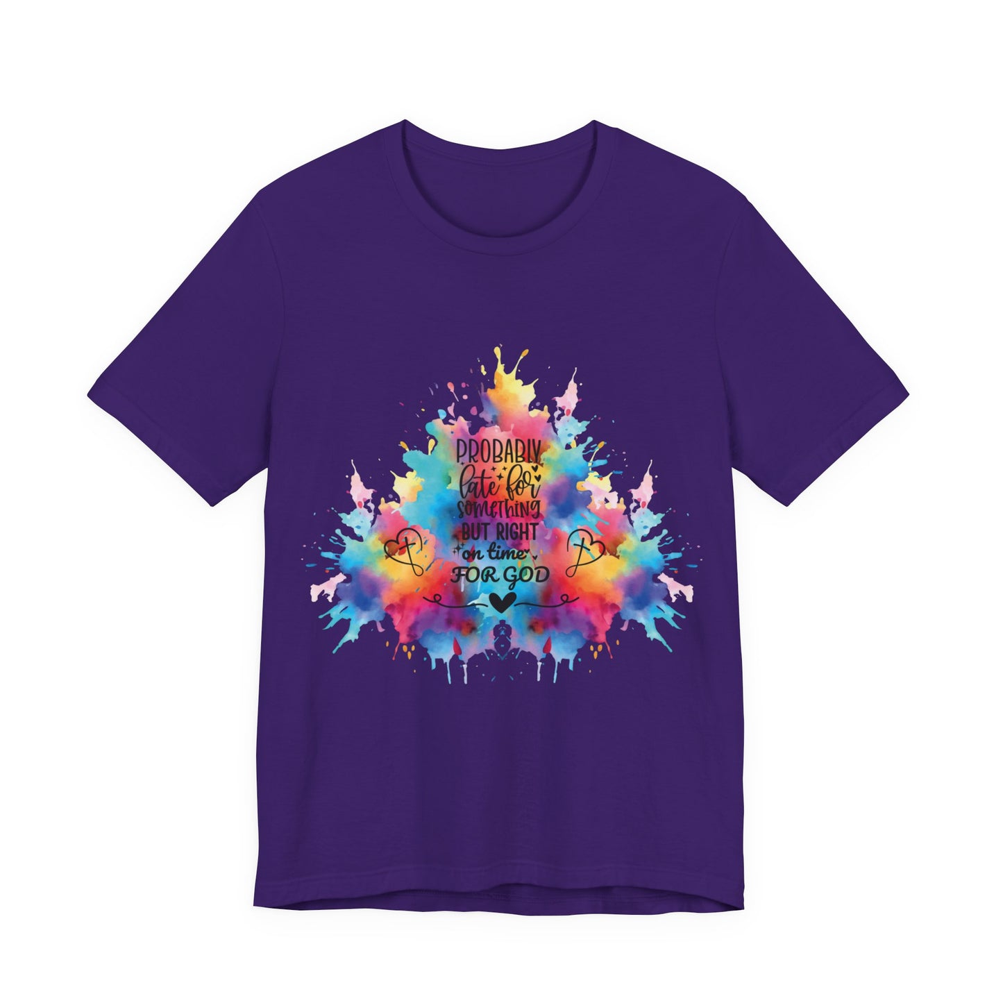 Ecclesiastes 3:1 T-Shirt – Unisex Jersey Short Sleeve Tee with Color Splash Artwork, Inspirational Bible Verse