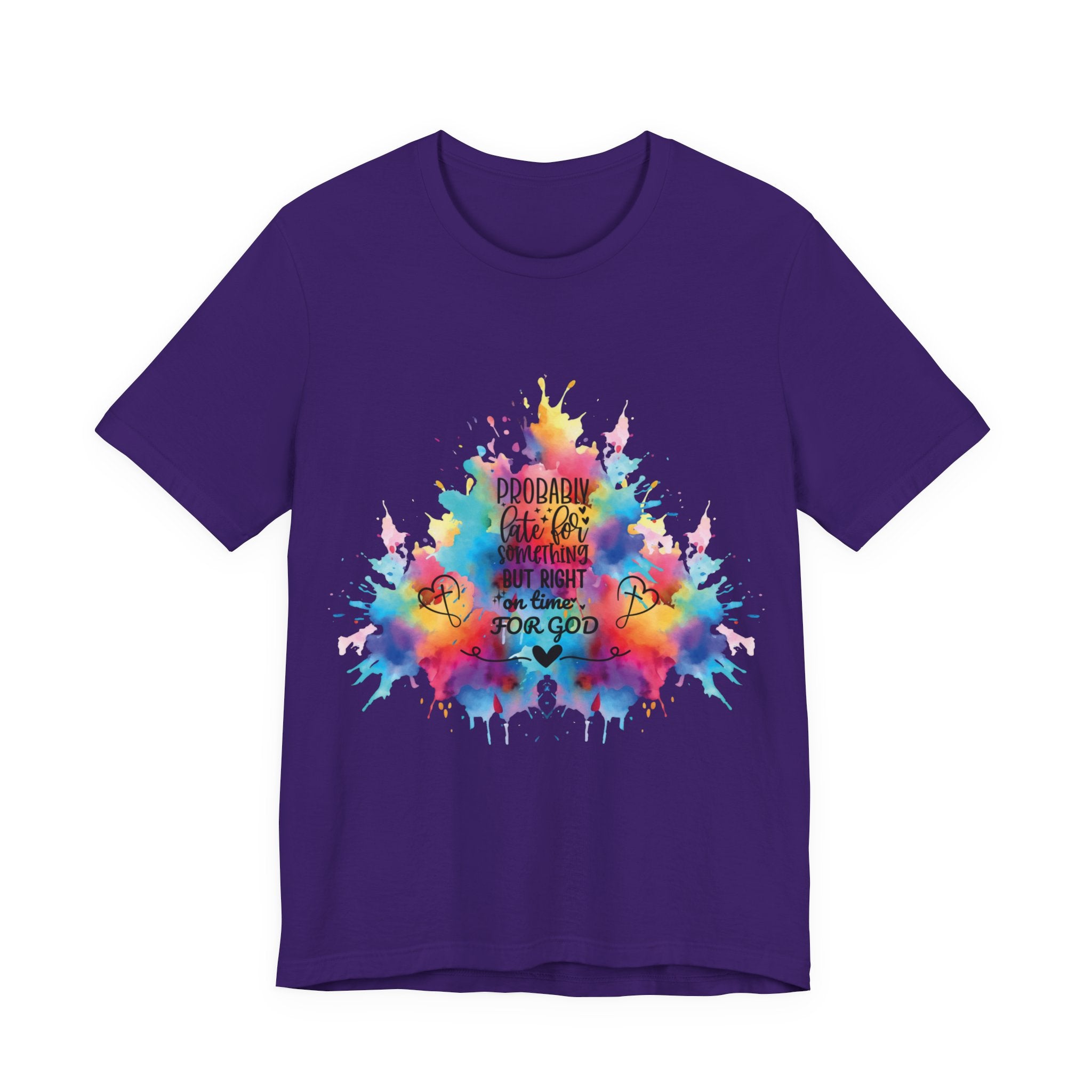 Ecclesiastes 3:1 T-Shirt – Unisex Jersey Short Sleeve Tee with Color Splash Artwork, Inspirational Bible Verse