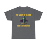 The Might of Heaven — Jesus Is My Superhero | Christian Superhero Shirt | Unisex Jersey Tee