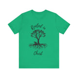Rooted in Christ Tee | Colossians 2:6-7 Scripture Shirt | Christian Faith T-Shirt