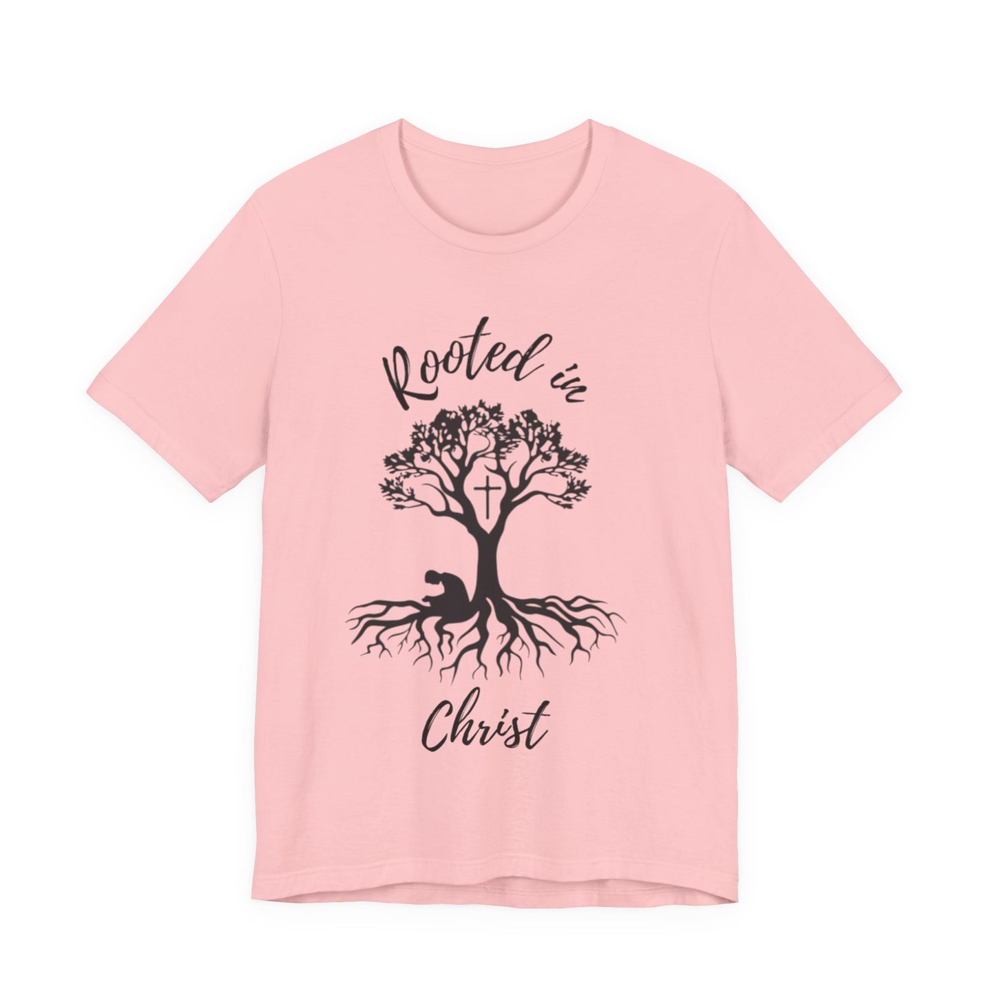 Rooted in Christ Tee | Colossians 2:6-7 Scripture Shirt | Christian Faith T-Shirt