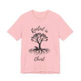 Rooted in Christ Tee | Colossians 2:6-7 Scripture Shirt | Christian Faith T-Shirt