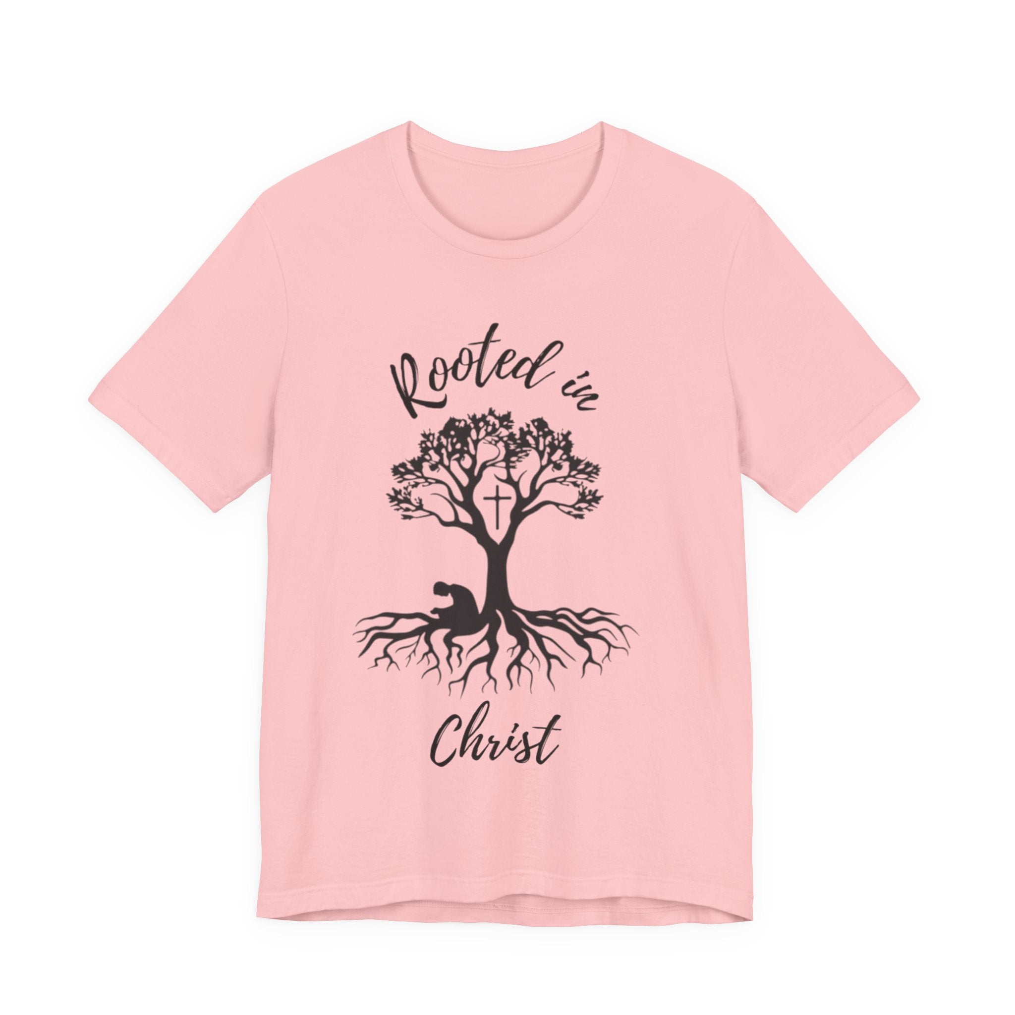 Rooted in Christ Tee | Colossians 2:6-7 Scripture Shirt | Christian Faith T-Shirt
