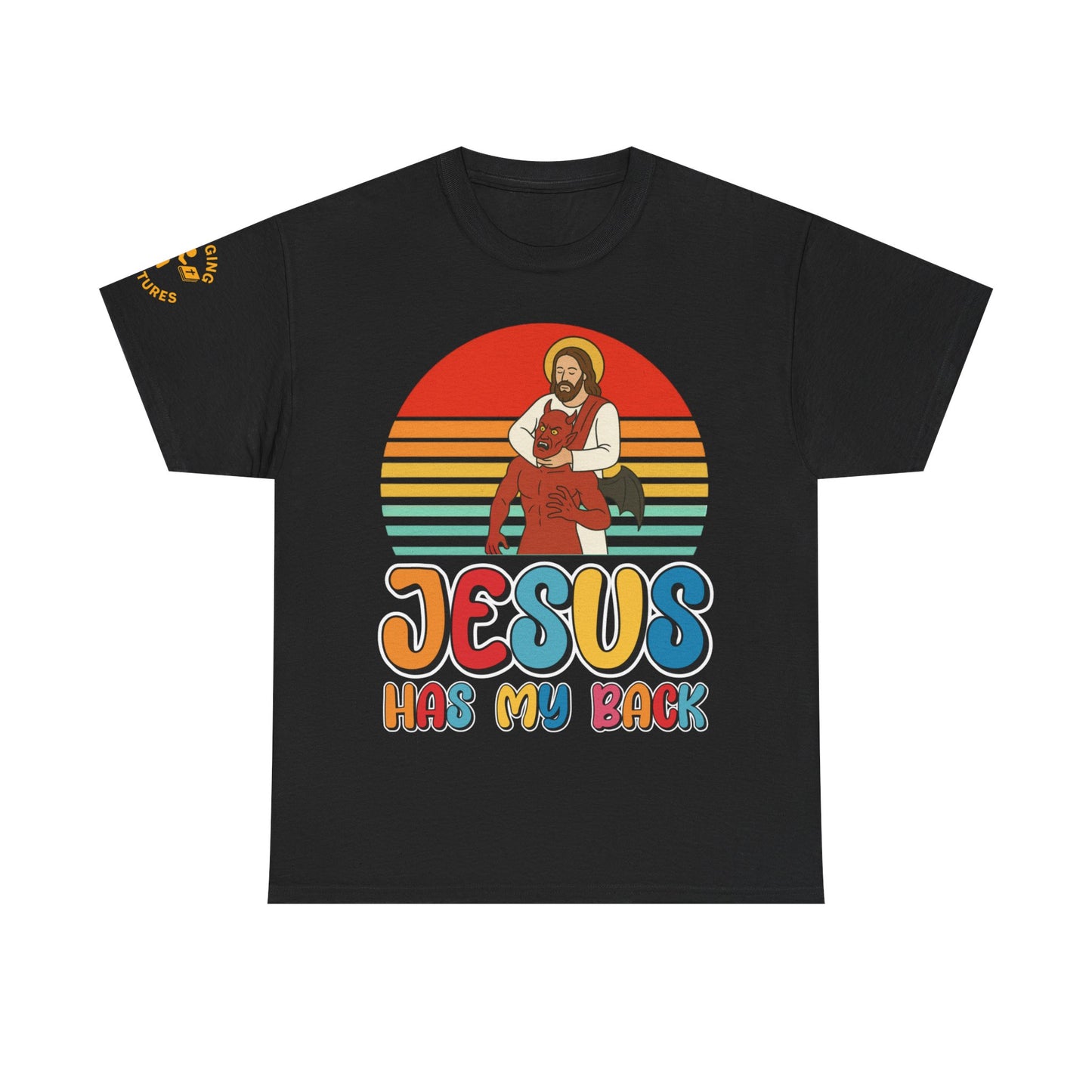 Jesus Has My Back | Unisex Heavy Cotton Christian T-Shirt