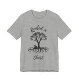Rooted in Christ Tee | Colossians 2:6-7 Scripture Shirt | Christian Faith T-Shirt