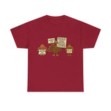 Leviticus 7:13 Funny Thanksgiving Turkey Christian Tee — Gobble Up Scripture & Cupcakes | Unisex Heavy Cotton