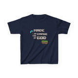 Made in the Image of God | Genesis 1:27 Christian Minecraft-Inspired Kids Tee