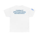 Restored by the Lord Tee | 2 Corinthians 5:17 Scripture Shirt | Christian Rebuild T-Shirt | Unisex Heavy Cotton Tee