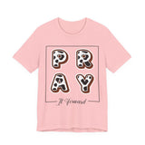Pray It Forward Tee — Romans 12:12 | Unisex Christian Jersey T-Shirt | Inspirational Prayer Shirt | Faith-Based Apparel