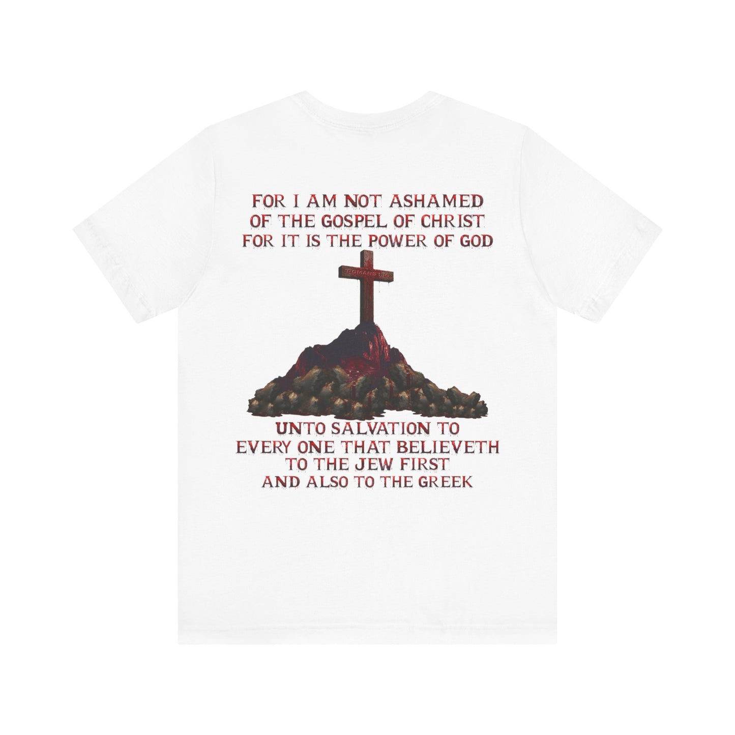 Not Ashamed of the Gospel Tee — Romans 1:16 | Christian Faith Jersey Unisex Shirt