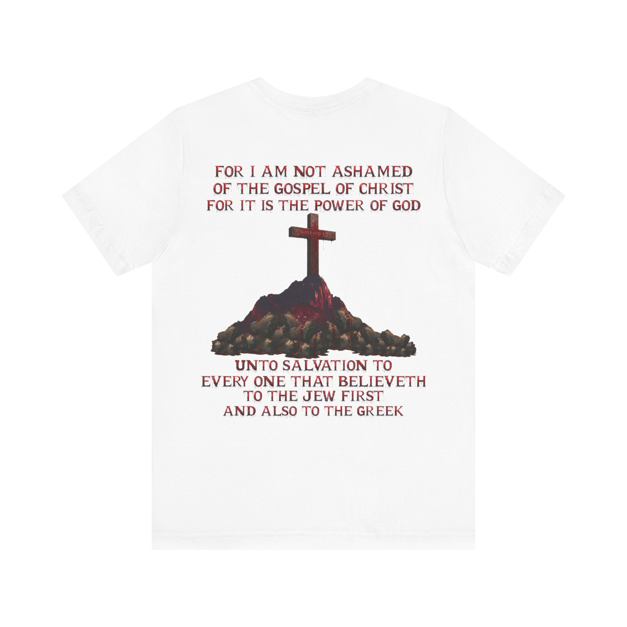 Not Ashamed of the Gospel Tee — Romans 1:16 | Christian Faith Jersey Unisex Shirt