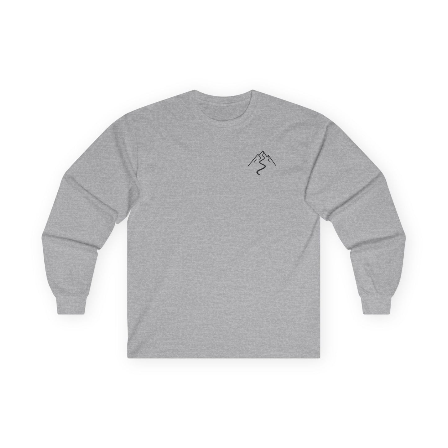 Walk With Purpose — Minimalist Mountain Long Sleeve Tee | Unisex Ultra-Cotton