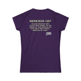 Made in the Image of God | Genesis 1:27 Christian Minecraft-Inspired Women’s Tee