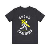 Cross Training — Matthew 16:24 | Unisex Jersey Short Sleeve Christian T-Shirt