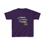 Made in the Image of God | Genesis 1:27 Christian Minecraft-Inspired Kids Tee