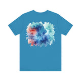 Isaiah 41:10 Watercolor Floral Christian T-Shirt – Women’s/Unisex Jersey Short Sleeve Tee with Slinging Scriptures Logo