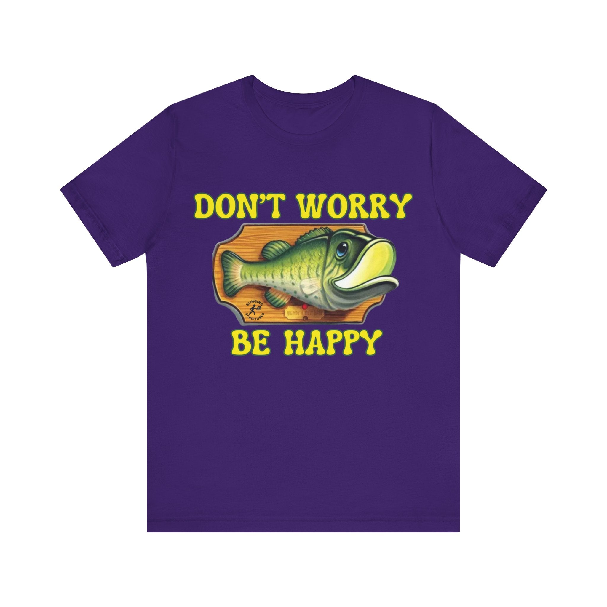 Funny Fish Tee | Philippians 4:6–7 Scripture Shirt | Christian Fisherman T-Shirt | Unisex Jersey Short Sleeve