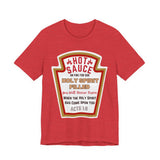 Holy Spirit Hot Sauce Tee | Acts 1:8 Scripture Shirt | Christian Faith Apparel | Unisex Inspirational T-Shirt