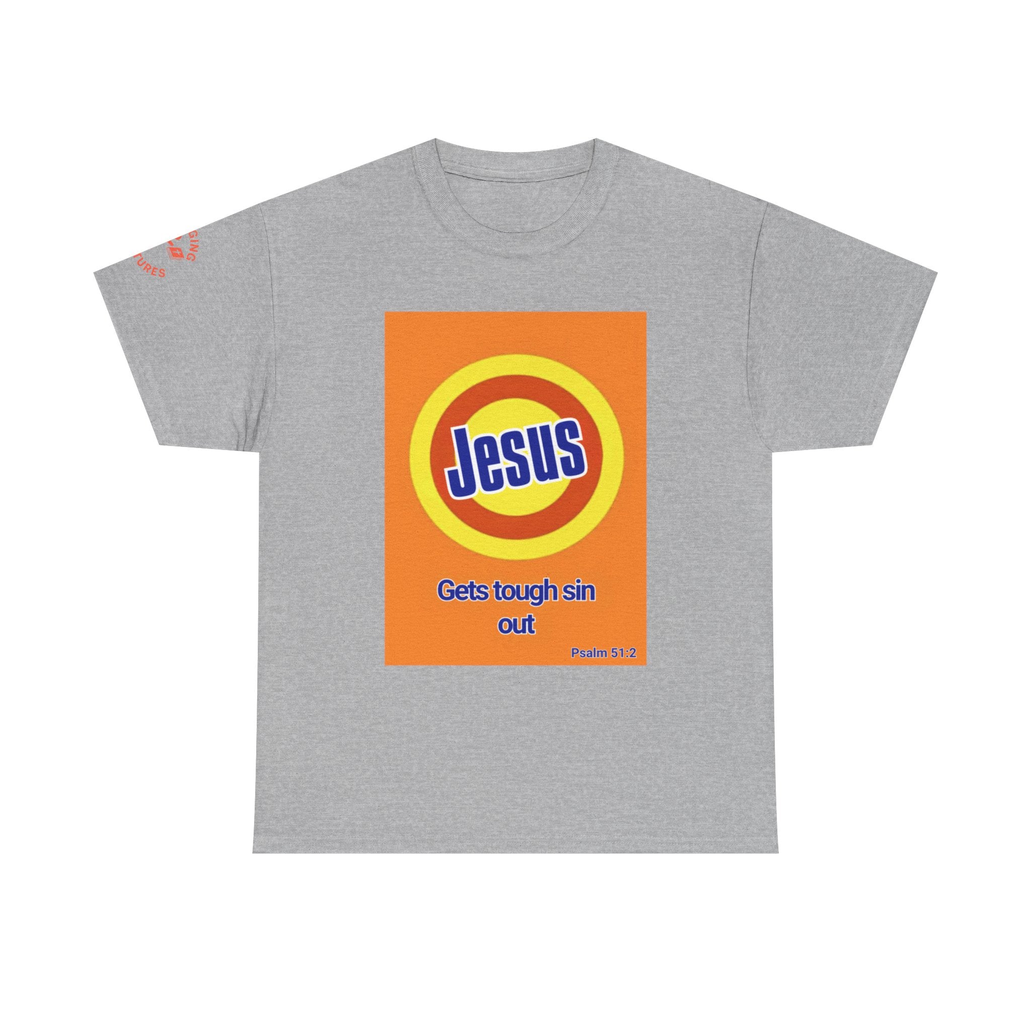 Jesus Gets Sin Out Tee | Psalm 51:2 | Unisex Heavy Cotton Christian Shirt