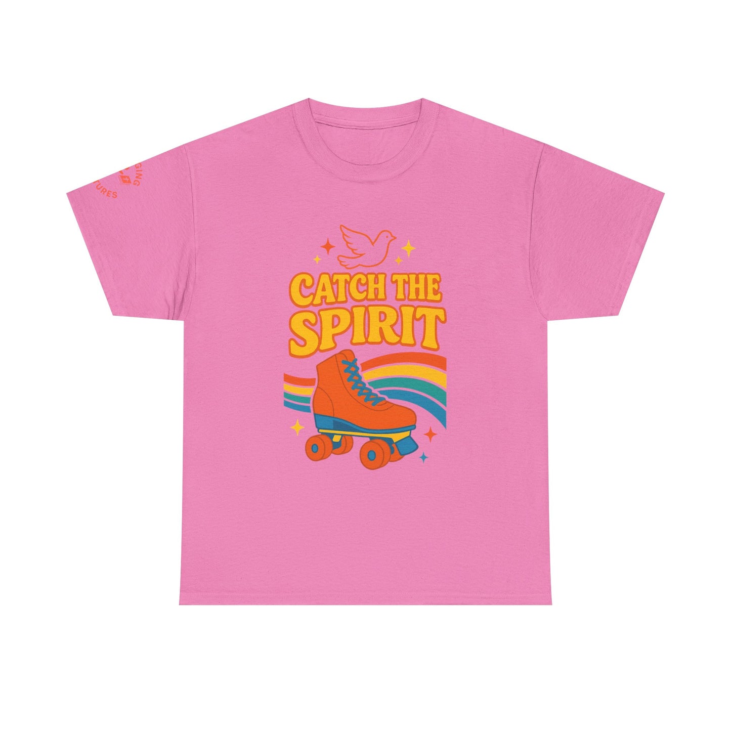 Catch the Spirit — 2 Corinthians 3:17 Retro Skate | Unisex Heavy Cotton Christian T-Shirt