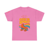 Catch the Spirit — 2 Corinthians 3:17 Retro Skate | Unisex Heavy Cotton Christian T-Shirt