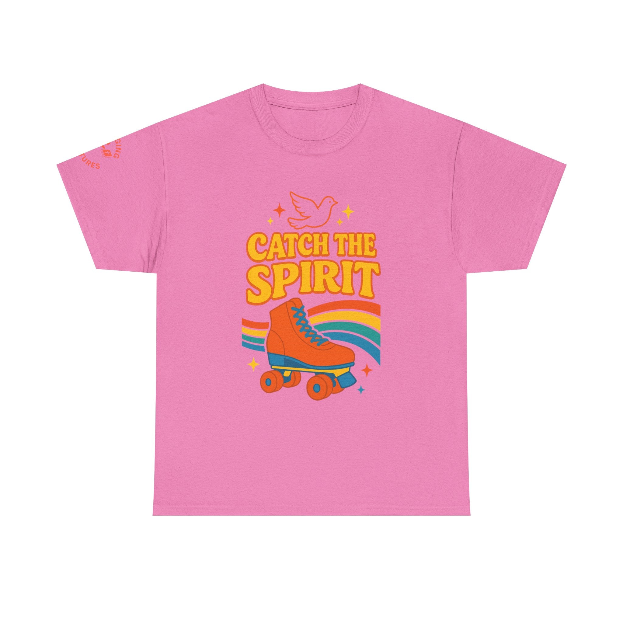 Catch the Spirit — 2 Corinthians 3:17 Retro Skate | Unisex Heavy Cotton Christian T-Shirt