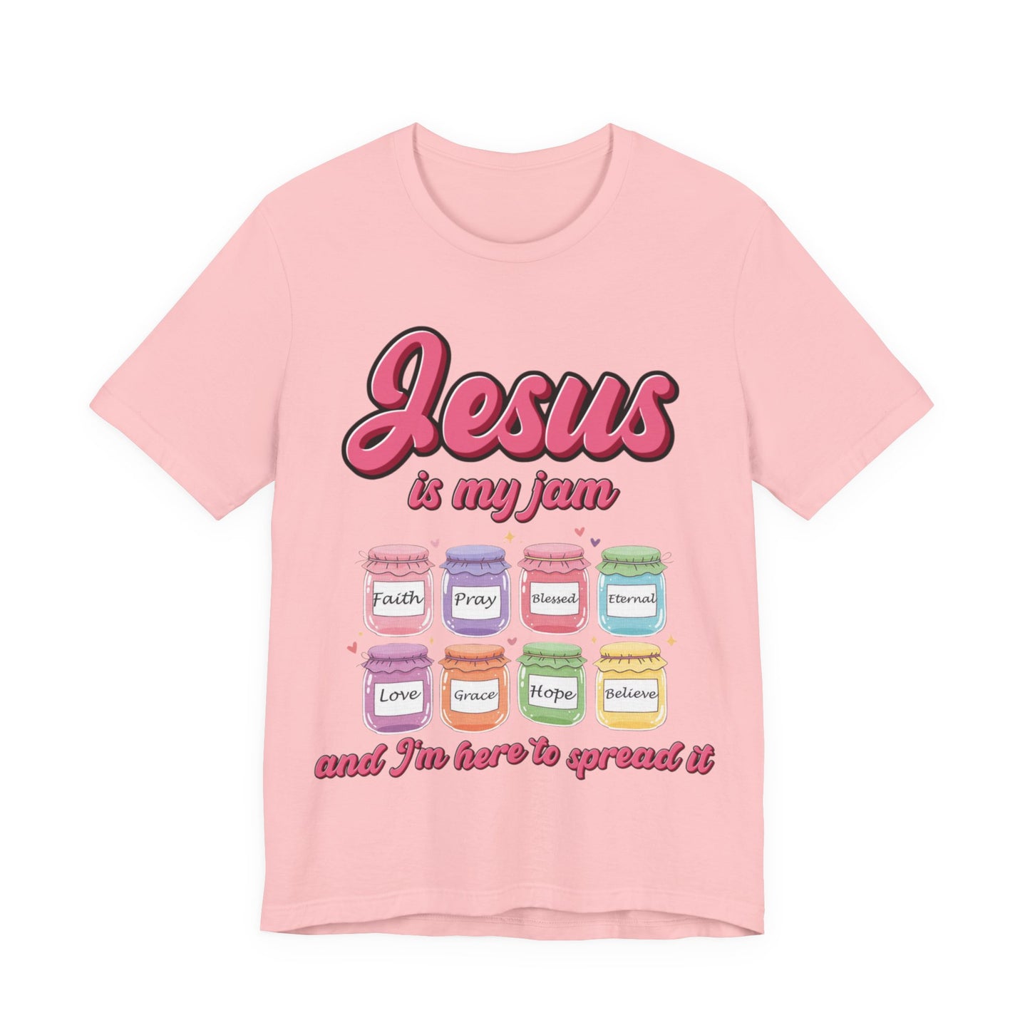 Jesus Is My Jam Tee | Unisex Jersey Christian T-Shirt | Fun Scripture Shirt | Faith-Based Graphic Tee