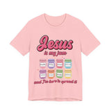 Jesus Is My Jam Tee | Unisex Jersey Christian T-Shirt | Fun Scripture Shirt | Faith-Based Graphic Tee