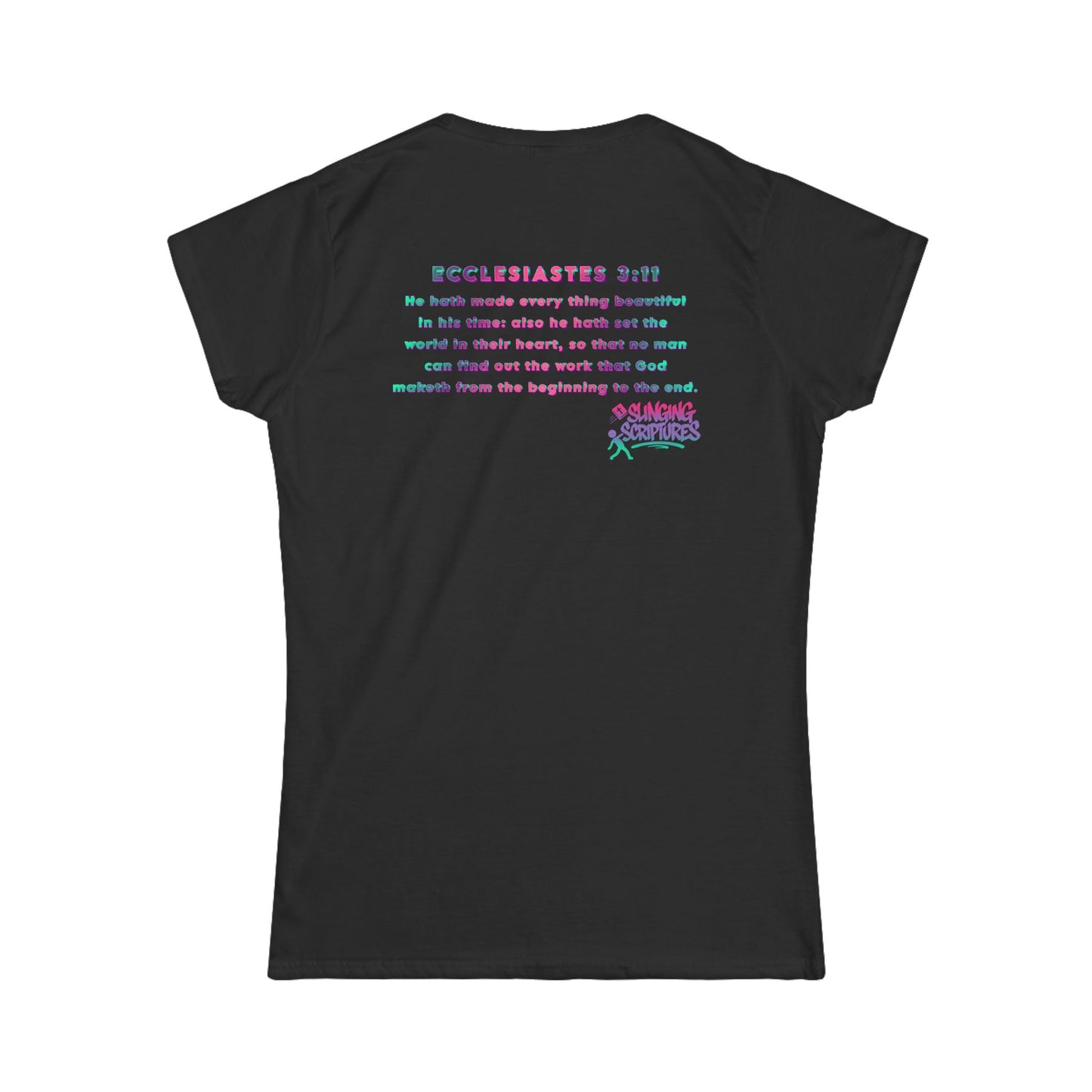 Everything Beautiful in Its Time Women’s Tee | Ecclesiastes 3:11 Scripture Shirt | Christian Faith T-Shirt for Women