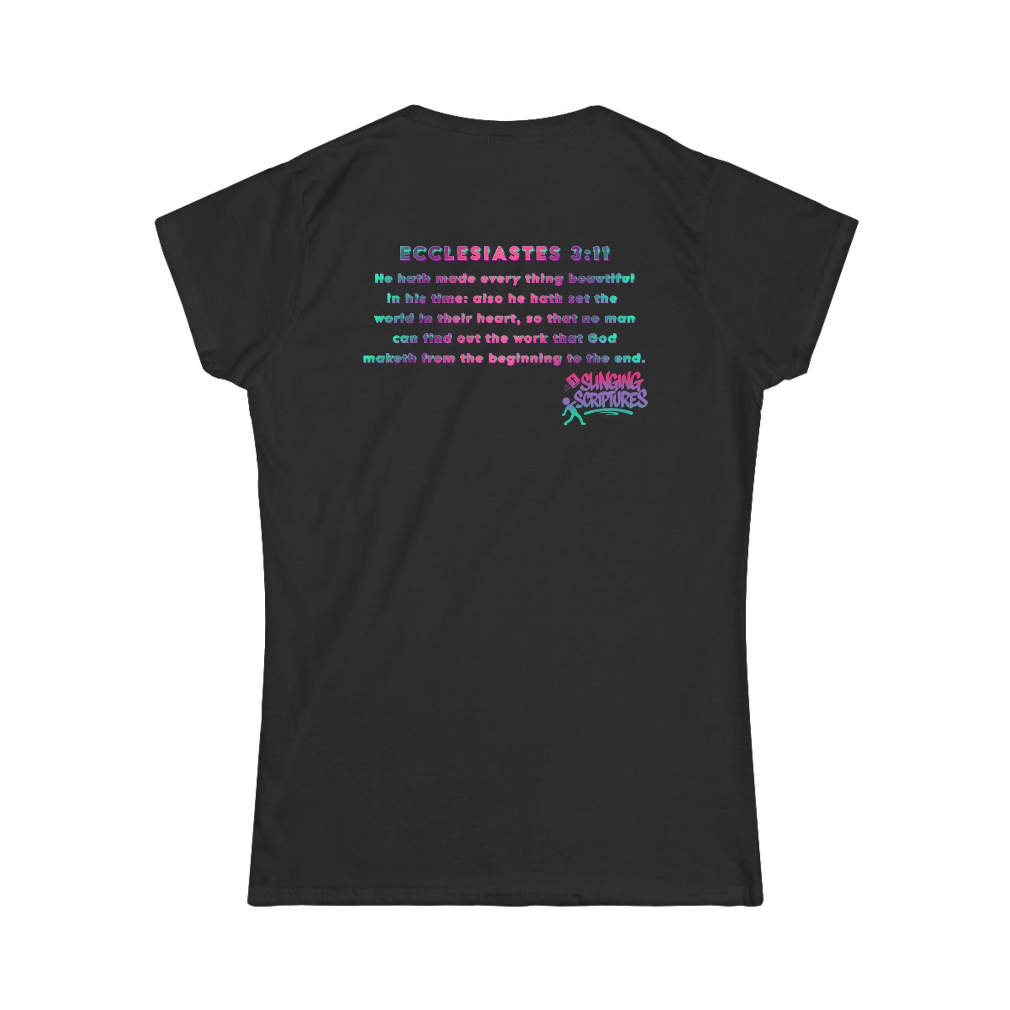 Everything Beautiful in Its Time Women’s Tee | Ecclesiastes 3:11 Scripture Shirt | Christian Faith T-Shirt for Women