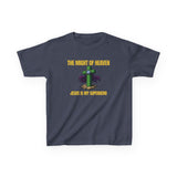 The Might of Heaven — Jesus Is My Superhero | Kids Christian T-Shirt | Faith & Courage Tee