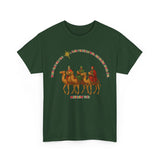 Three Wise Men Christmas Tee | Matthew 2:10 Nativity Shirt | Unisex Heavy Cotton Christian Holiday T-Shirt