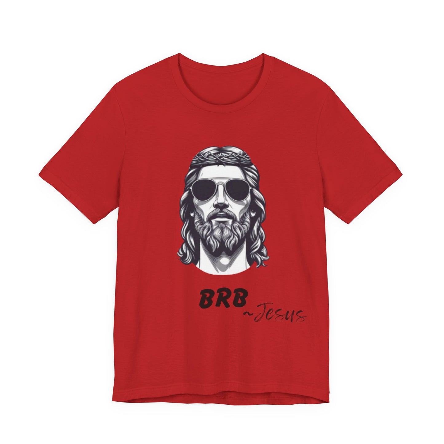 BRB — Jesus Retro Script | John 14:6 Unisex Jersey Short Sleeve Christian T-Shirt