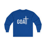 GOAT — God Over All Things | Colossians 1:17 Long Sleeve Unisex Christian T-Shirt