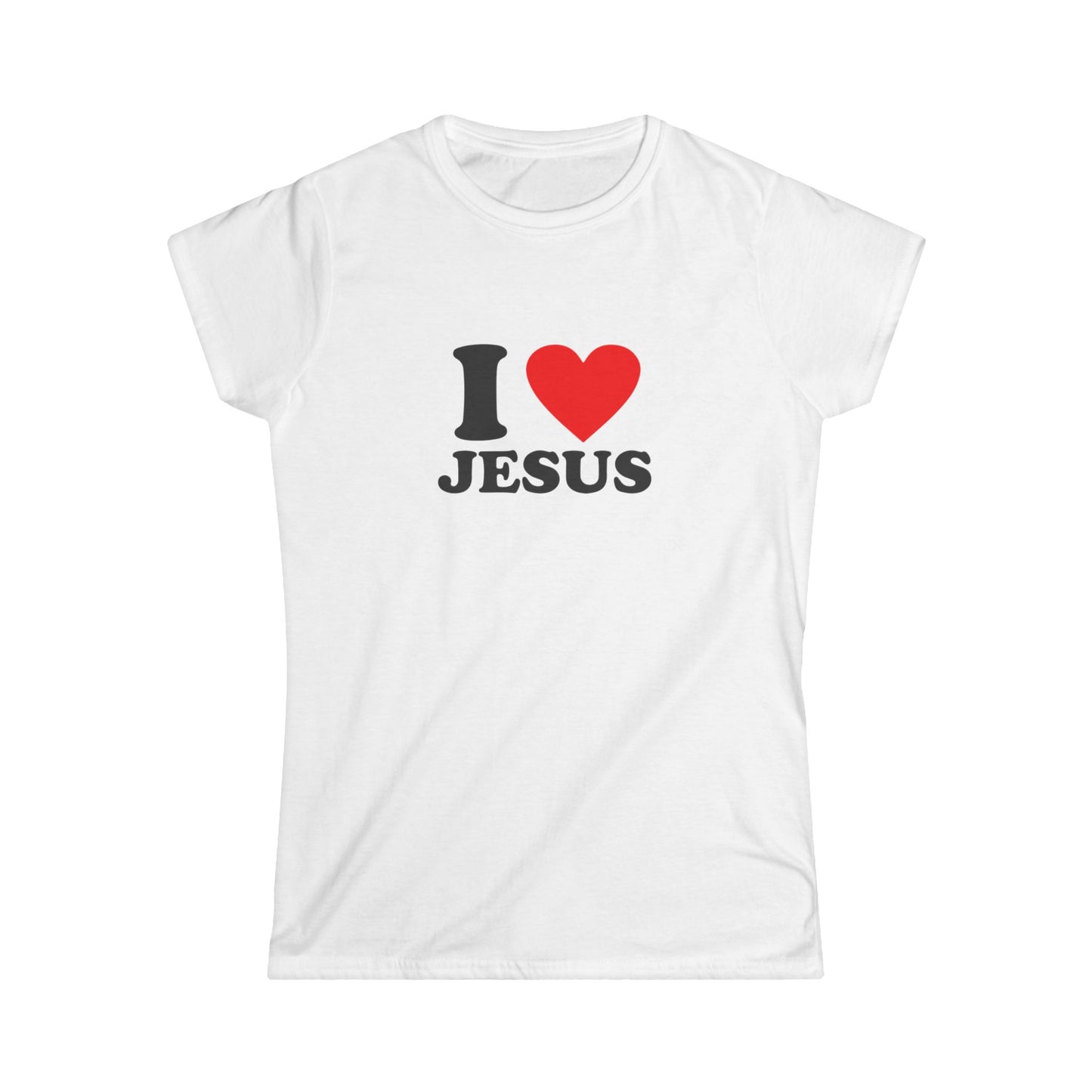 I ❤️ Jesus Women’s Tee | Christian Softstyle T-Shirt