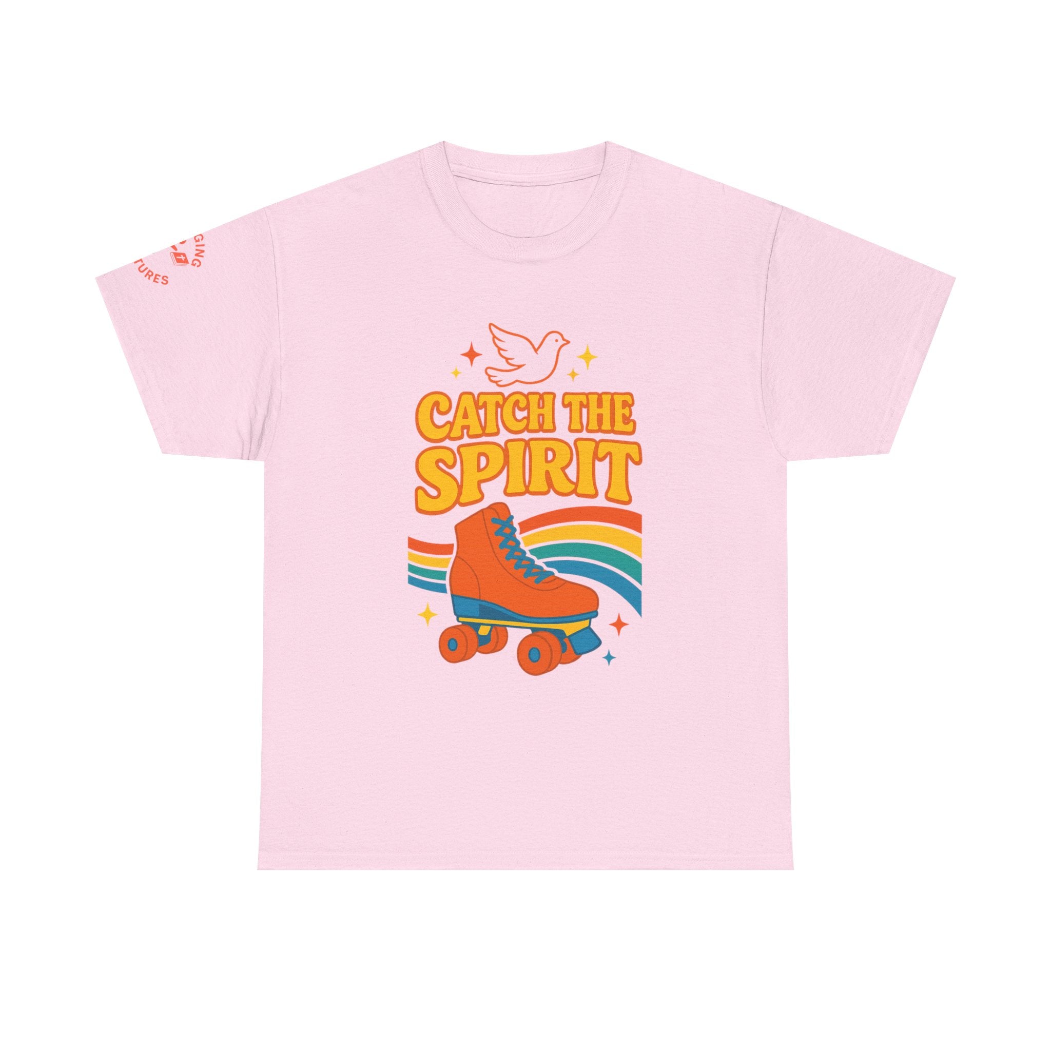 Catch the Spirit — 2 Corinthians 3:17 Retro Skate | Unisex Heavy Cotton Christian T-Shirt
