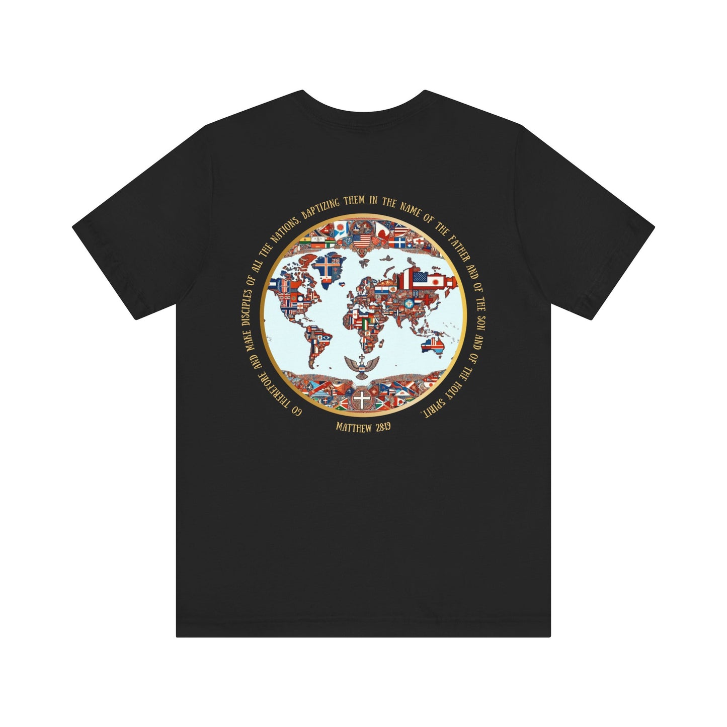 Go and Make Disciples Tee – Matthew 28:19, Unisex, Jersey Short Sleeve, Christian Travel Fashion”